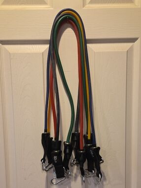 Resistance Tube Band Set with Handles - Multicolor